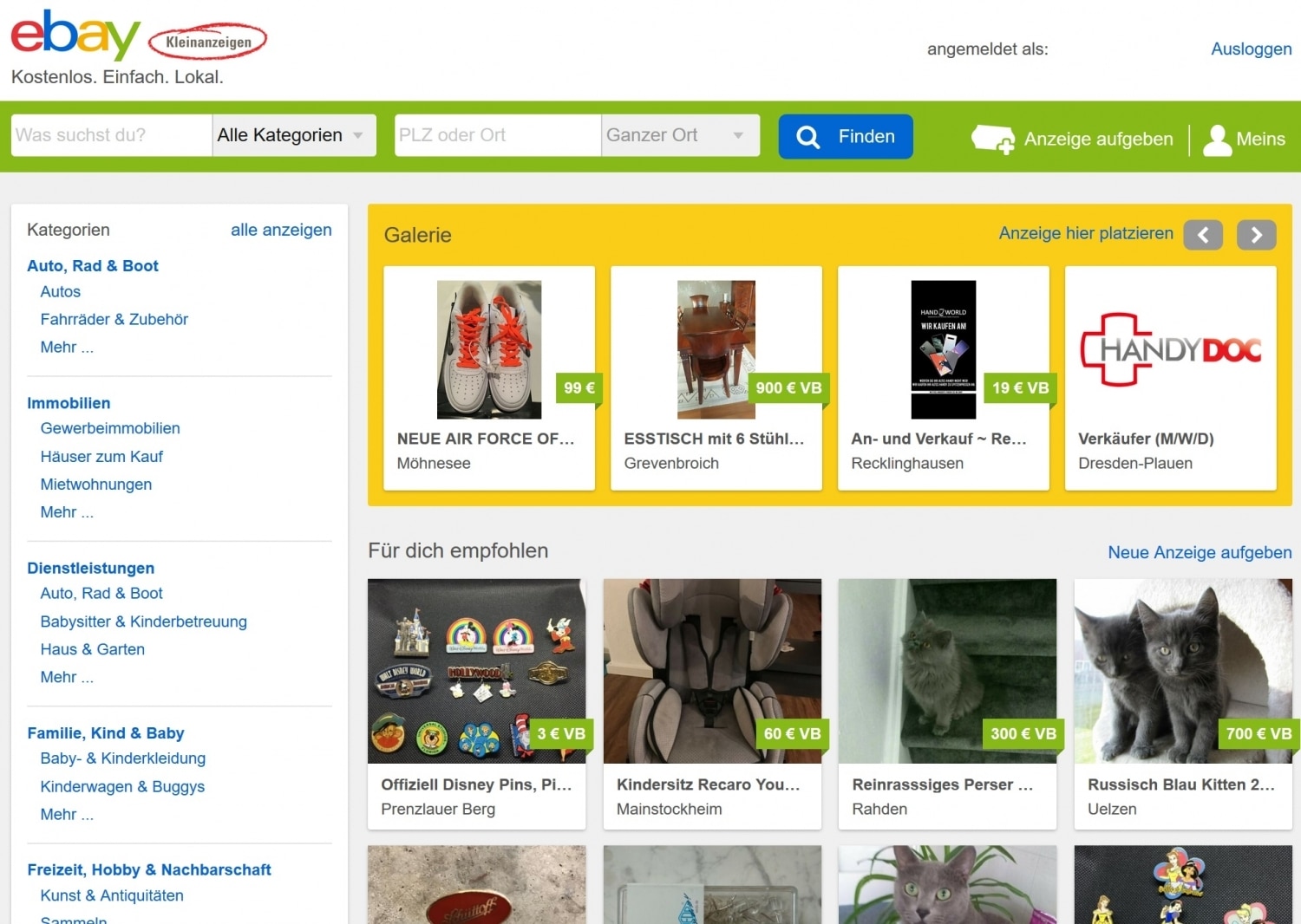 Www Ebay Kleinanzeigen Immobilien