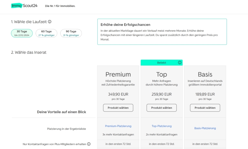 Immoscout24 Preise Immobilienanzeige Erftstadt 350.000 Euro