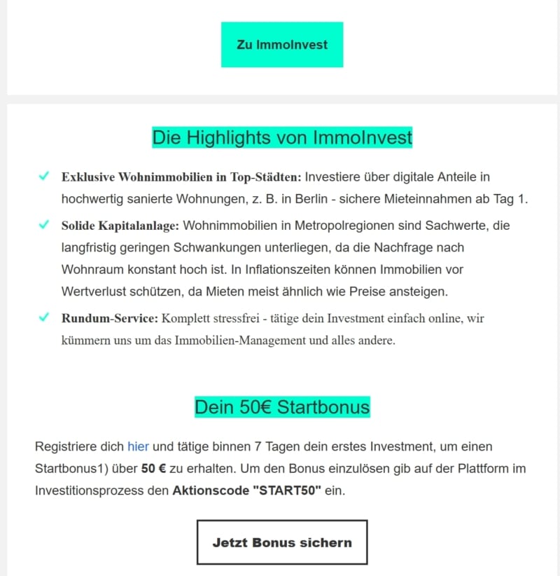 Highlights ImmoScout24 Invest in Immobilien